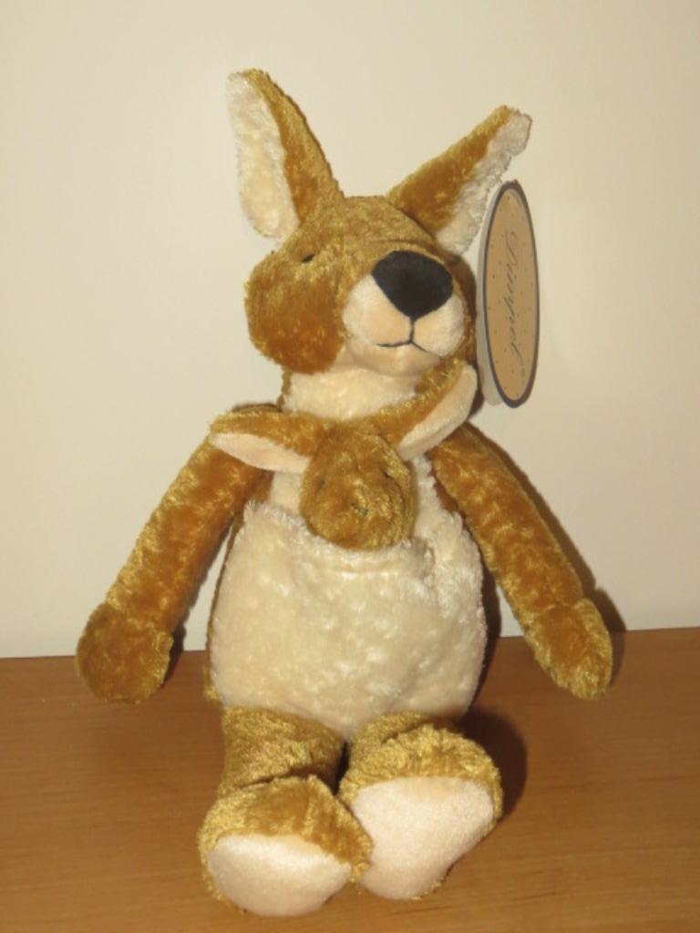 Knuffelbeer : Kangoeroe - knuffel - Kangaroo - Dimpel, Enlèvement ou Envoi, Neuf, Autres types
