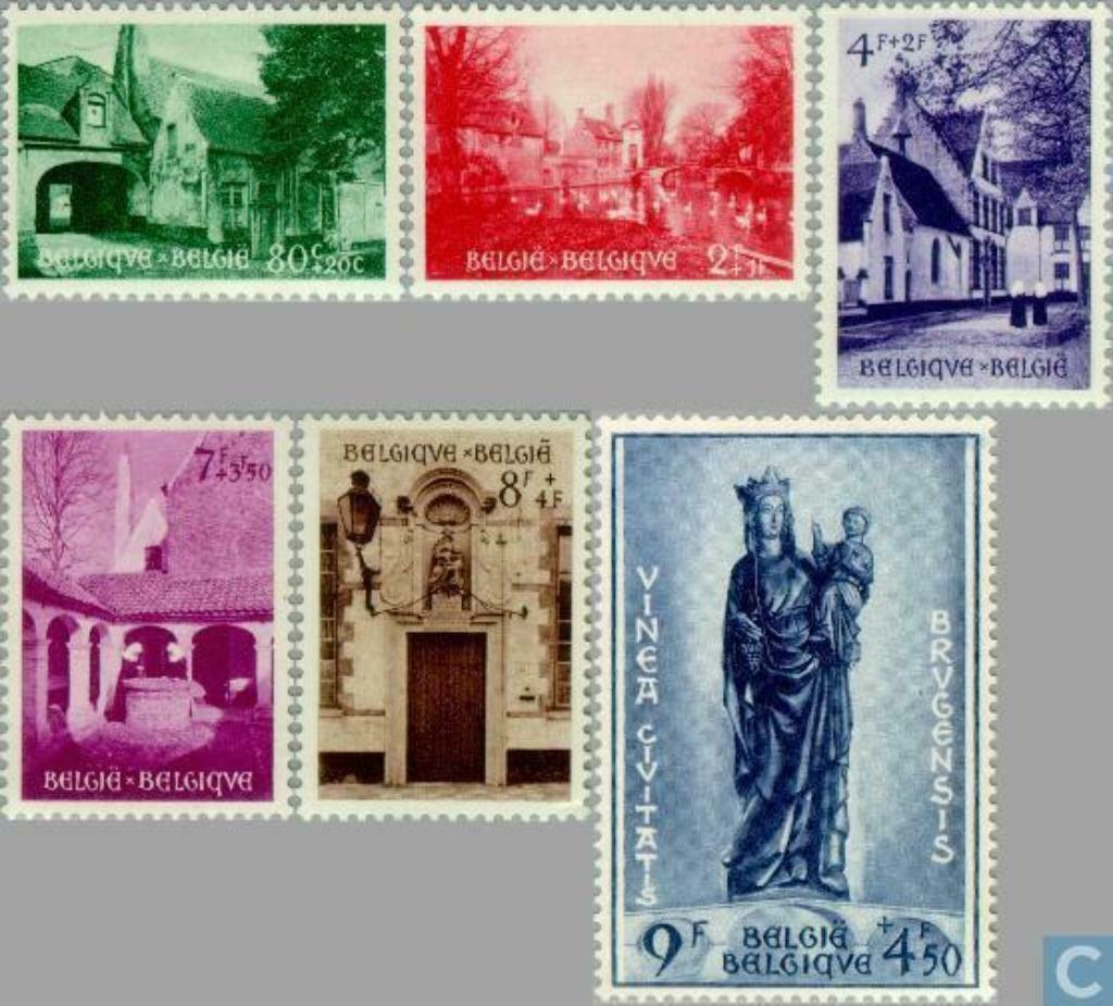 ongebruikte postzegels België, begijnhoven, Postzegels en Munten, Postzegels | Europa | België, Ophalen of Verzenden, Frankeerzegel