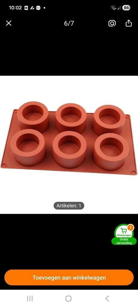 Plat de cuisson ou moule à glace en silicone, Enlèvement ou Envoi, Moule