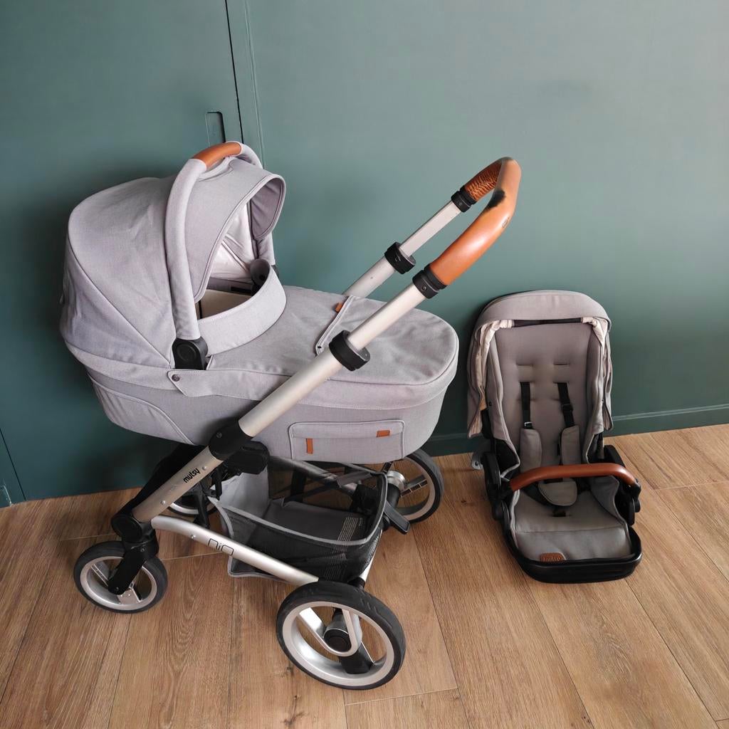 Mutsy kinderwagen: draagwieg & zitbuggy, Gebruikt, Mutsy, Verstelbare duwstang, Ophalen
