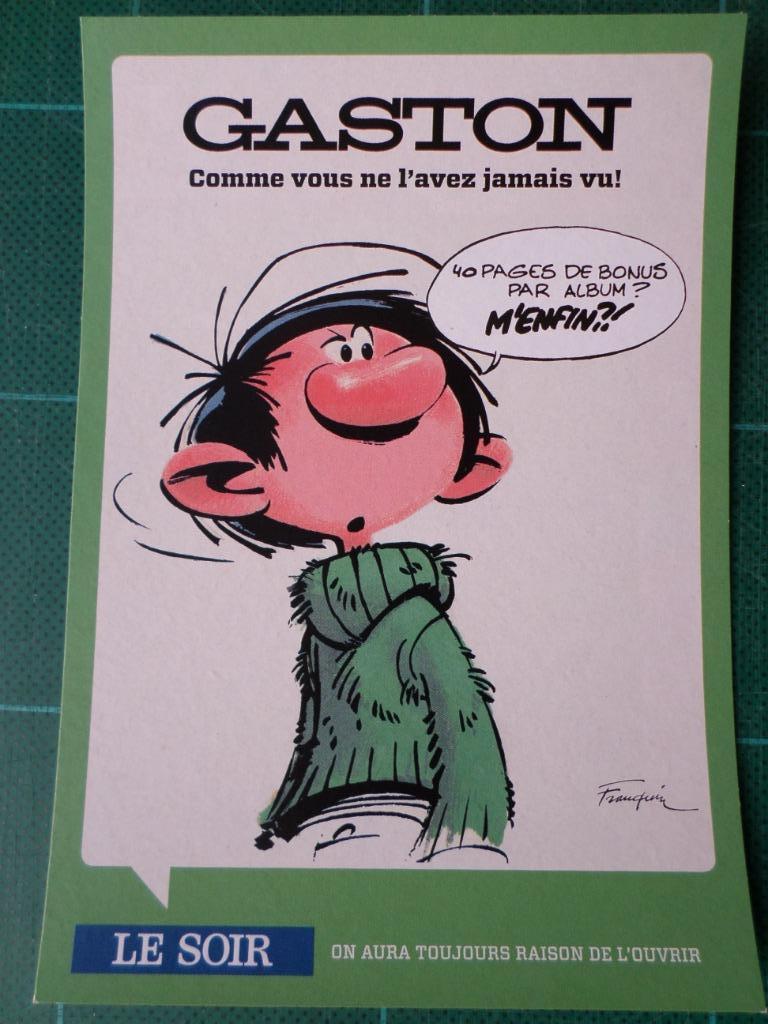 Gaston Lagaffe - 4 cartes postales - 2011, Collections, Enlèvement ou Envoi, Gaston ou Spirou, Comme neuf, Autres types