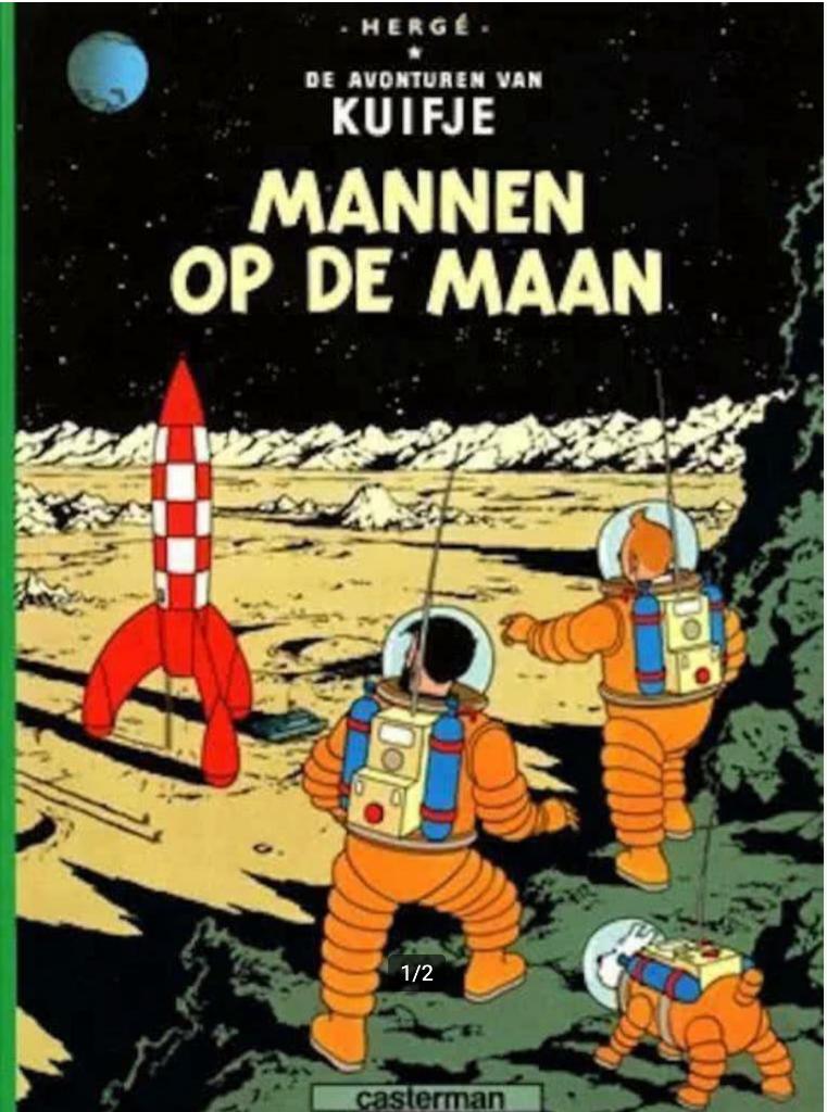 Mannen op de maan, De avonturen van Kuifje, Boeken, Ophalen of Verzenden