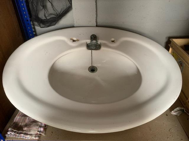 Antieke wastafel / lavabo, Ophalen, Gebruikt, 50 tot 100 cm, Minder dan 100 cm