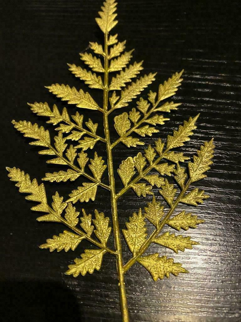 Décoration de Noël - fougères dorées (longueur +/- 25 cm), Enlèvement ou Envoi, Comme neuf