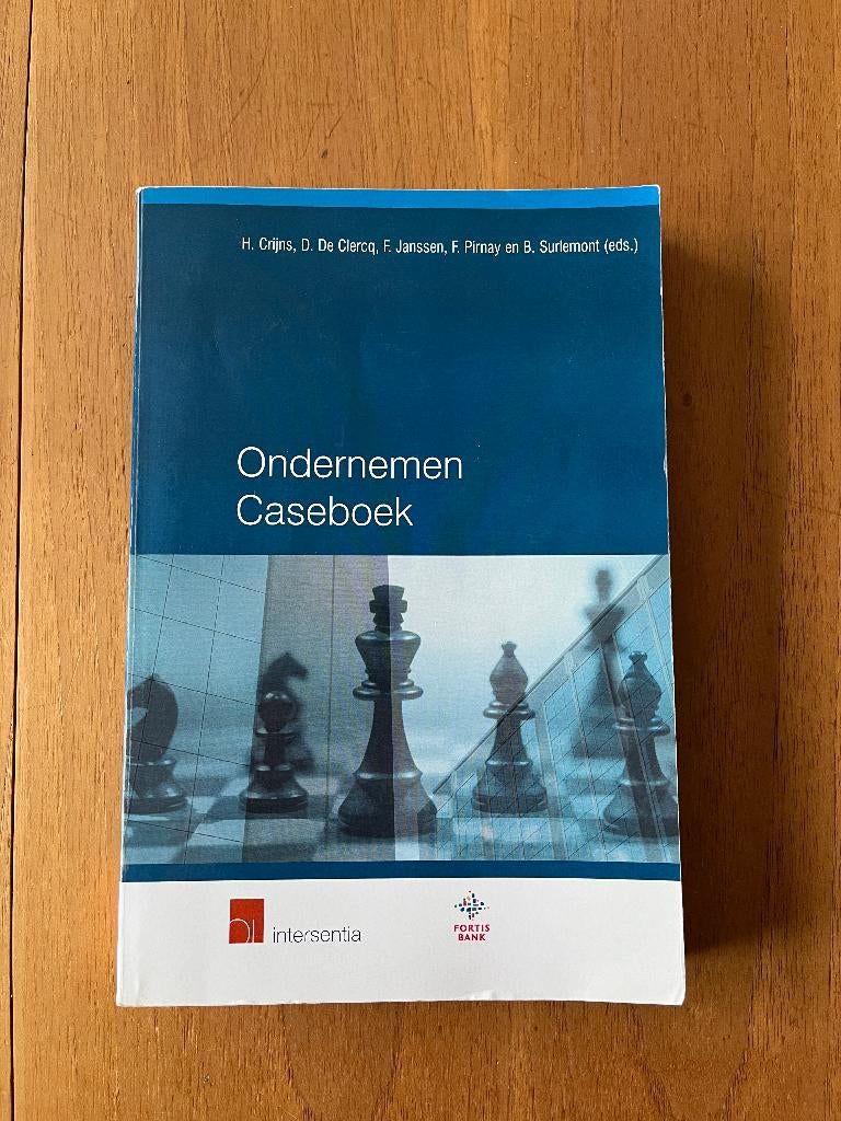 Ondernemen caseboek, Boeken, Ophalen of Verzenden, Gelezen, Overige onderwerpen, H. Crijns e.a