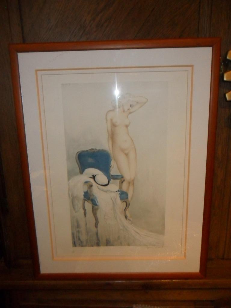 Eau forte de Louis Icart (1888-1950), Enlèvement ou Envoi