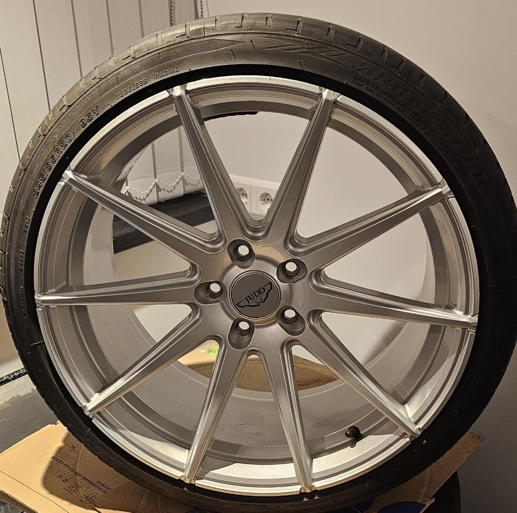 20 inch Judd velgen met zomerband 5x114,3, Auto-onderdelen, Banden en Velgen, Ophalen, Velg(en), Personenwagen, 20 inch