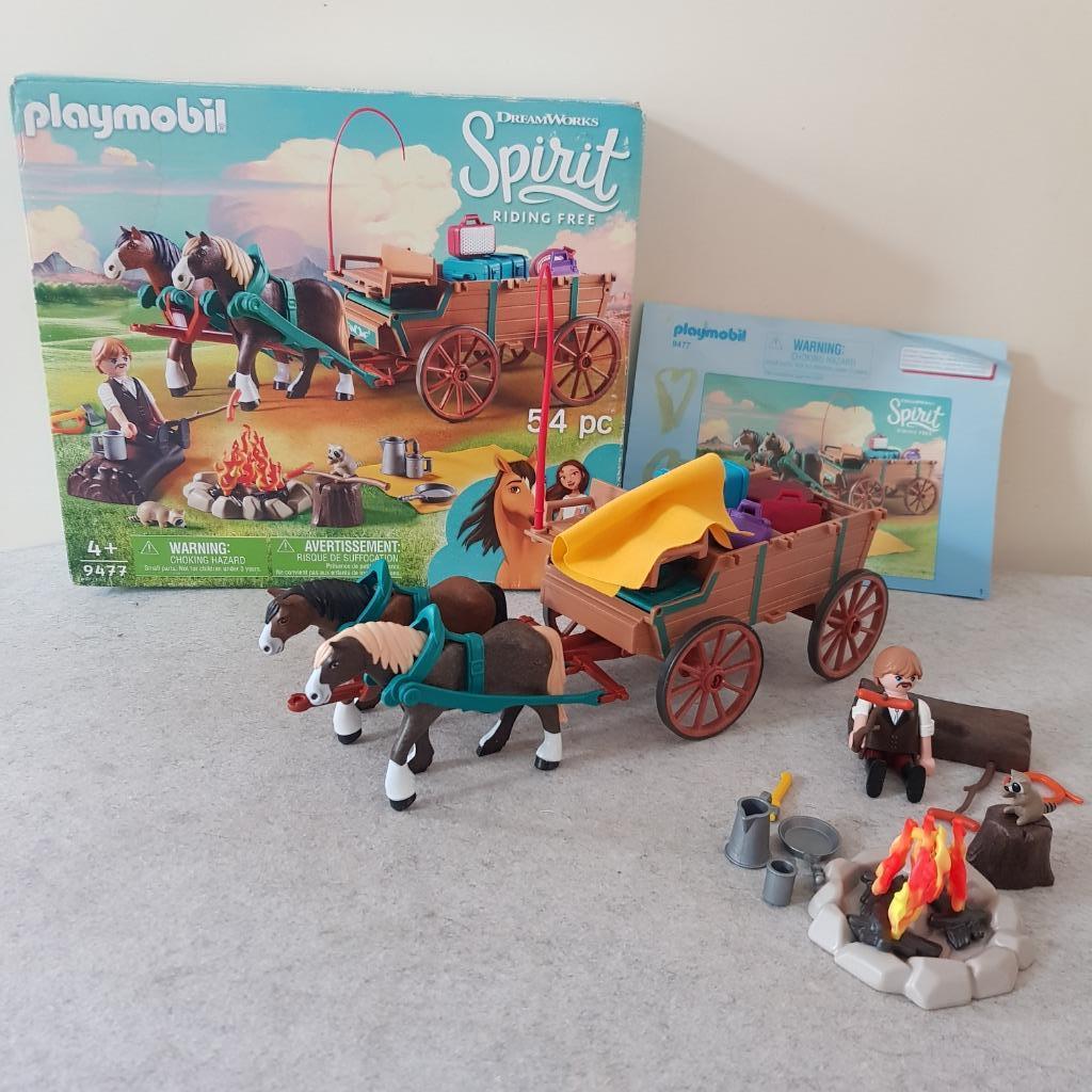 Playmobil spirit 9477, vader Jim met koets, Kinderen en Baby's, Speelgoed | Playmobil, Ophalen of Verzenden