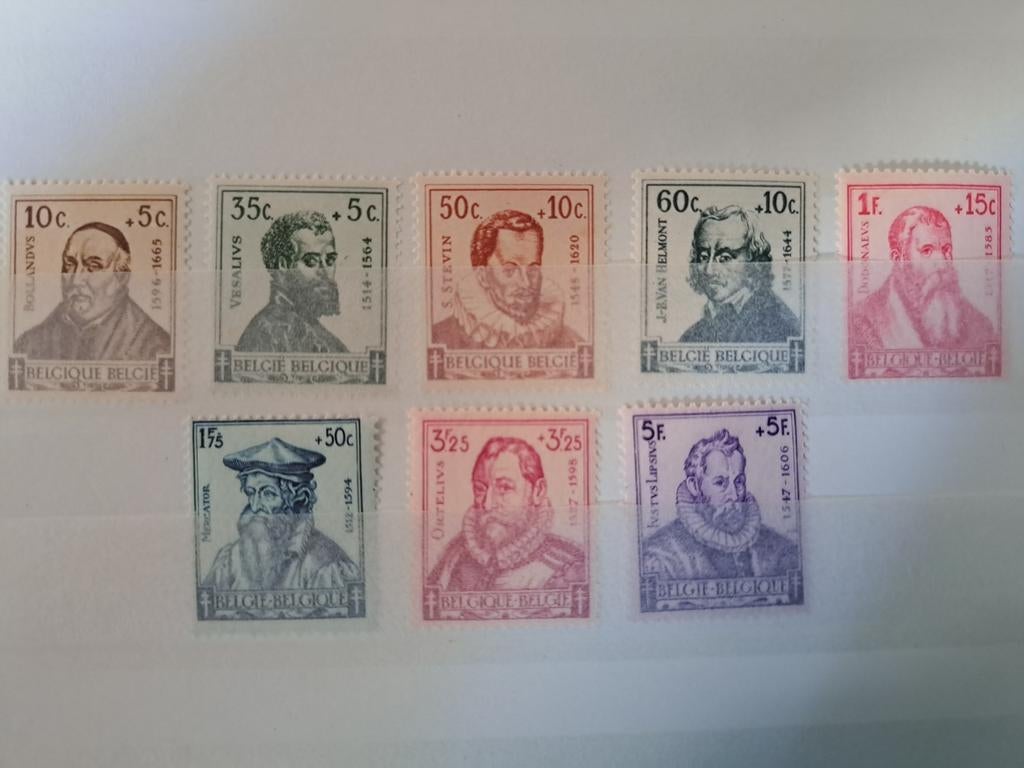 Belgique OBP 593-600 ** 1942, Timbres & Monnaies, Enlèvement ou Envoi, Non oblitéré, Neuf