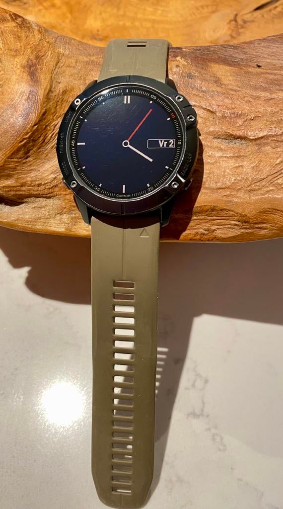 Garmin fēnix 6X Sapphire – Topstaat + extra bandjes, Handtassen en Accessoires, Sporthorloges, Ophalen, Conditie, Gebruikt