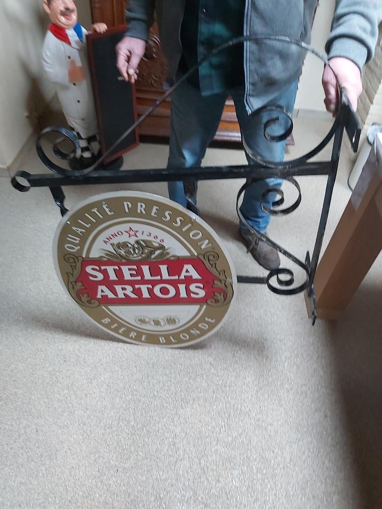 panneau Stella Artois, Collections, Marques & Objets publicitaires, Utilisé, Panneau publicitaire, Enlèvement