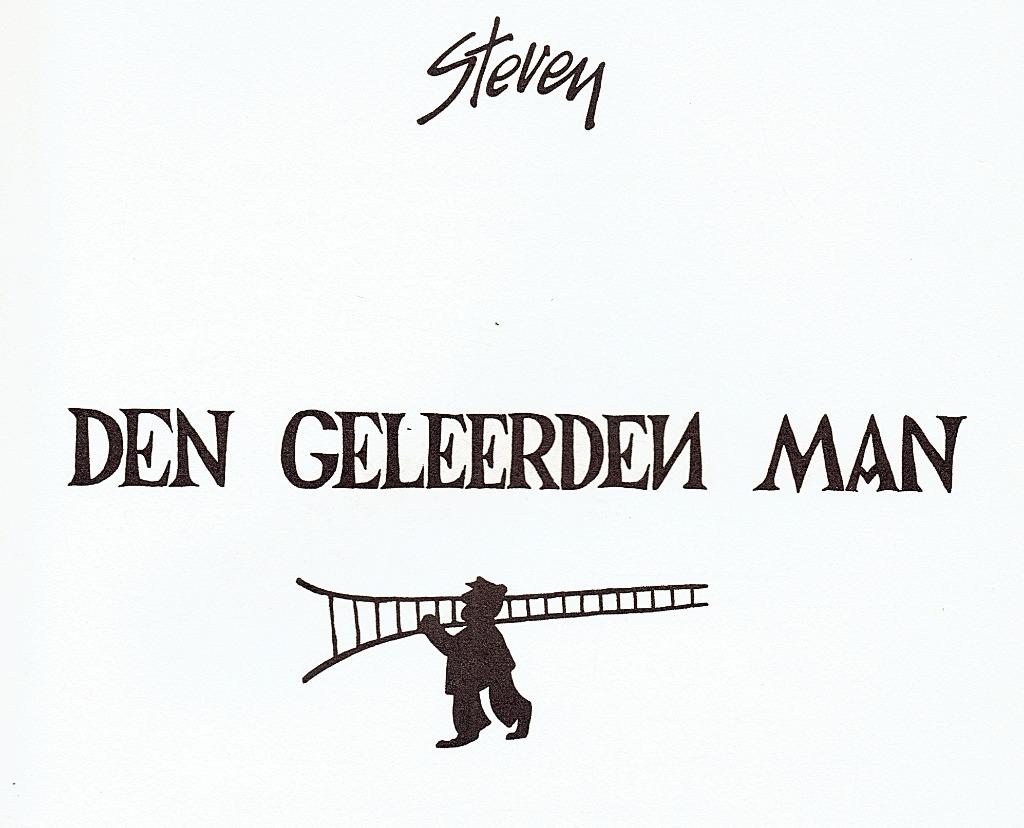 Steven,DEN GELEERDEN MAN Pentekeningen,Heemkunde Vlaanderen, Gelezen, Ophalen of Verzenden, Steven Wilsens, Schilder- en Tekenkunst