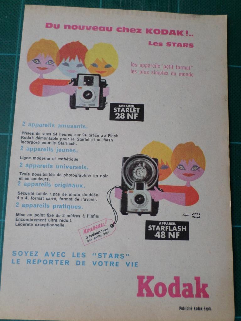 Kodak photographie - publicité papier - 1960, Collections, Marques & Objets publicitaires, Enlèvement ou Envoi, Utilisé, Autres types