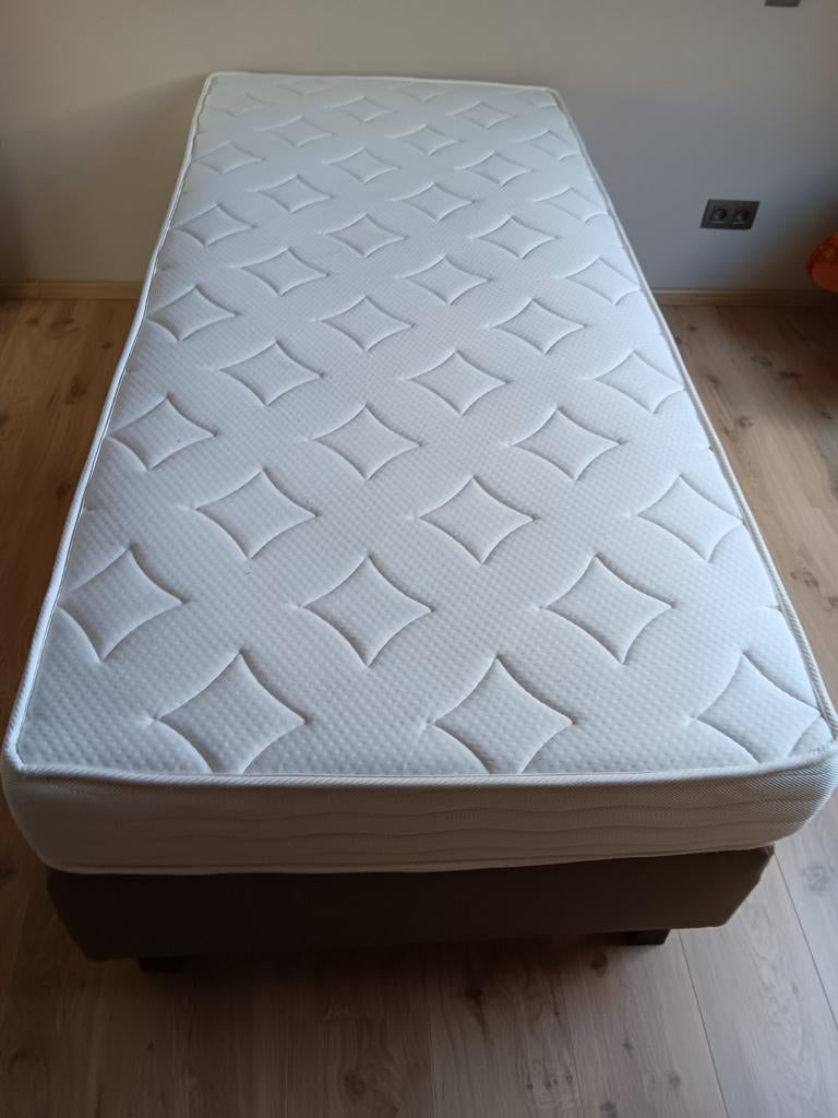 1 persoons boxspring, Maison & Meubles, Chambre à coucher | Lits boxsprings, 90 cm, Enlèvement, 200 cm, Une personne