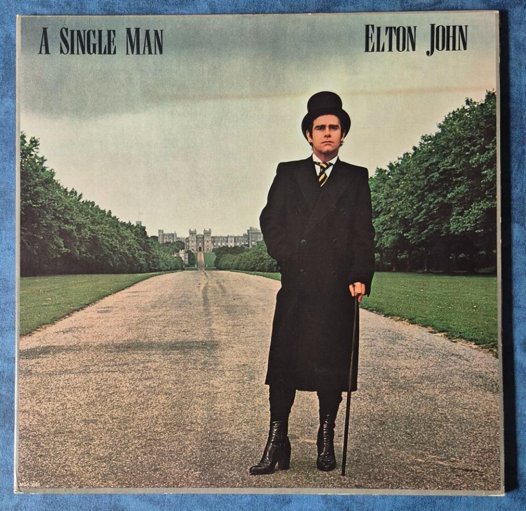 LP 33 tours Elton John A Single Man USA 1978, Enlèvement ou Envoi, Utilisé, 12 pouces, Pop rock