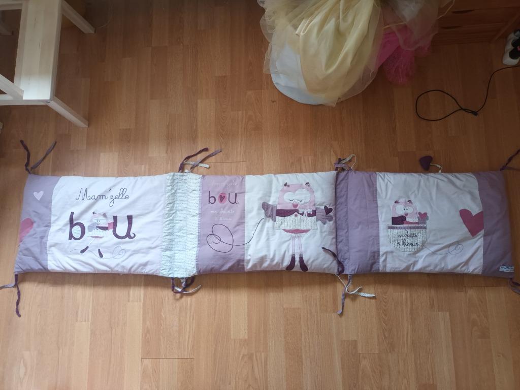 Tour de lit bébé Sauthon avec sac de rangement (180*38cm), Enfants & Bébés, Enlèvement ou Envoi, Comme neuf