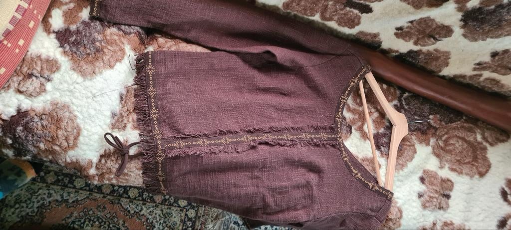 Boho Ibiza Muni Blouse, Kleding | Dames, Overige typen, Bruin, Nieuw, Muni