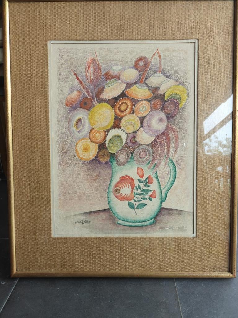 Kunstwerk in kader, Ophalen