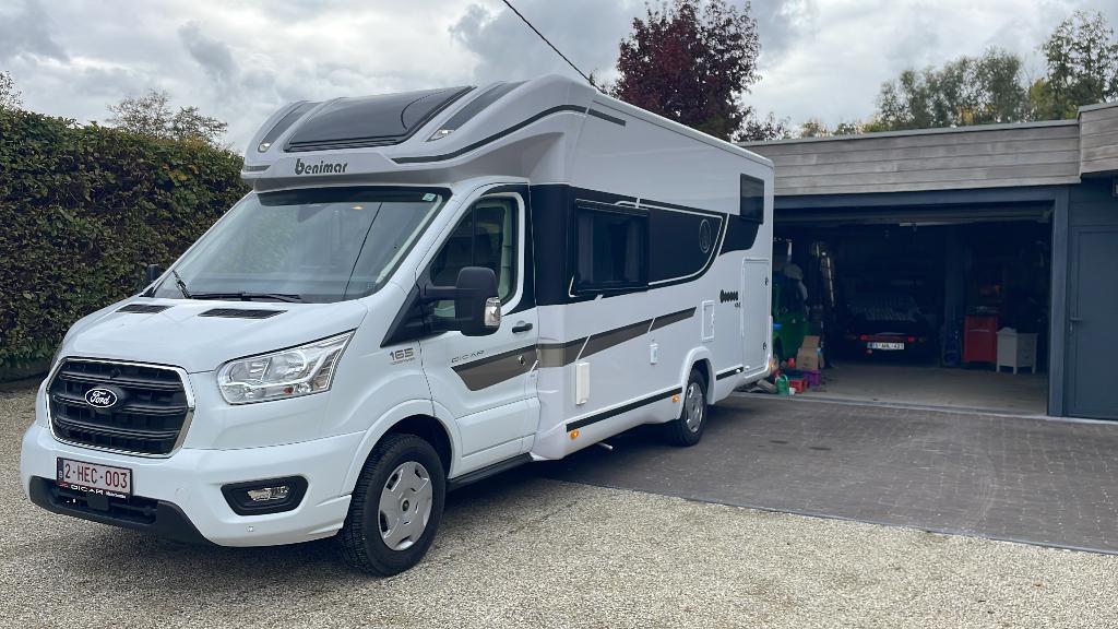 mobilhome te huur, Caravans en Kamperen, Mobilhomes, Particulier, tot en met 5, Half-integraal, Benimar, Ford, Diesel, Automaat
