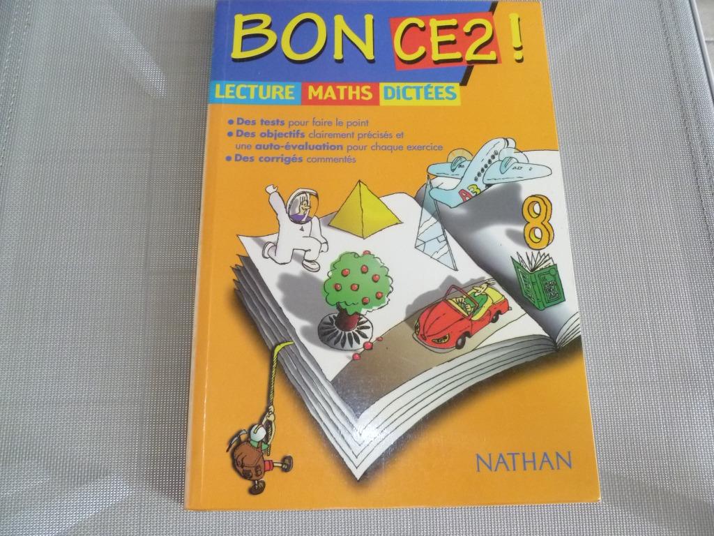 livre Bon CE2 (lecture - maths - dictée), Livres, Enlèvement ou Envoi, Comme neuf, Primaire, Nathan