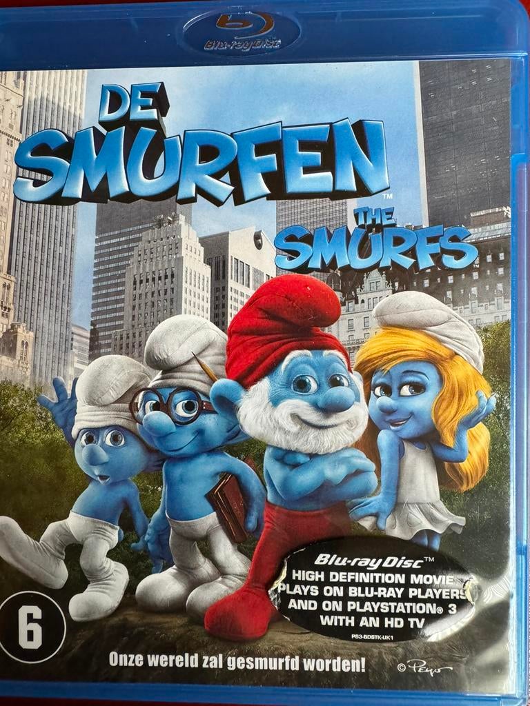 DE SMURFEN DEEL 1 BLUE RAY, Cd's en Dvd's, Blu-ray, Ophalen of Verzenden, Zo goed als nieuw, Kinderen en Jeugd