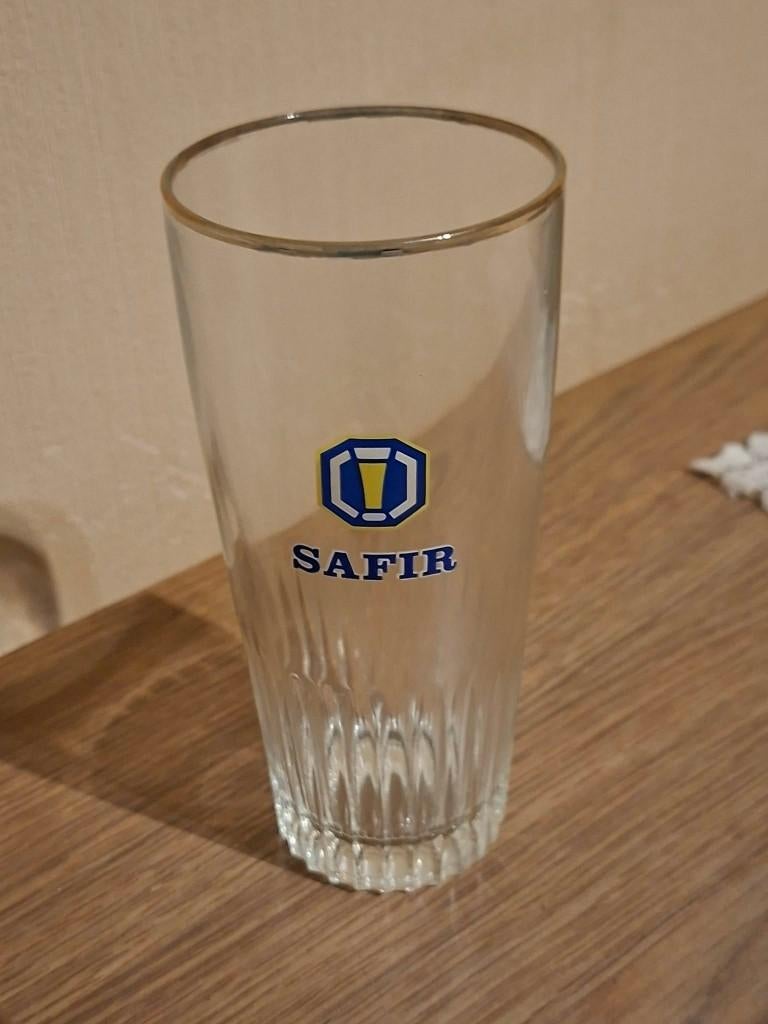 Vintage bierglas / Safir, Verzamelen, Ophalen of Verzenden, Gebruikt, Bierglas