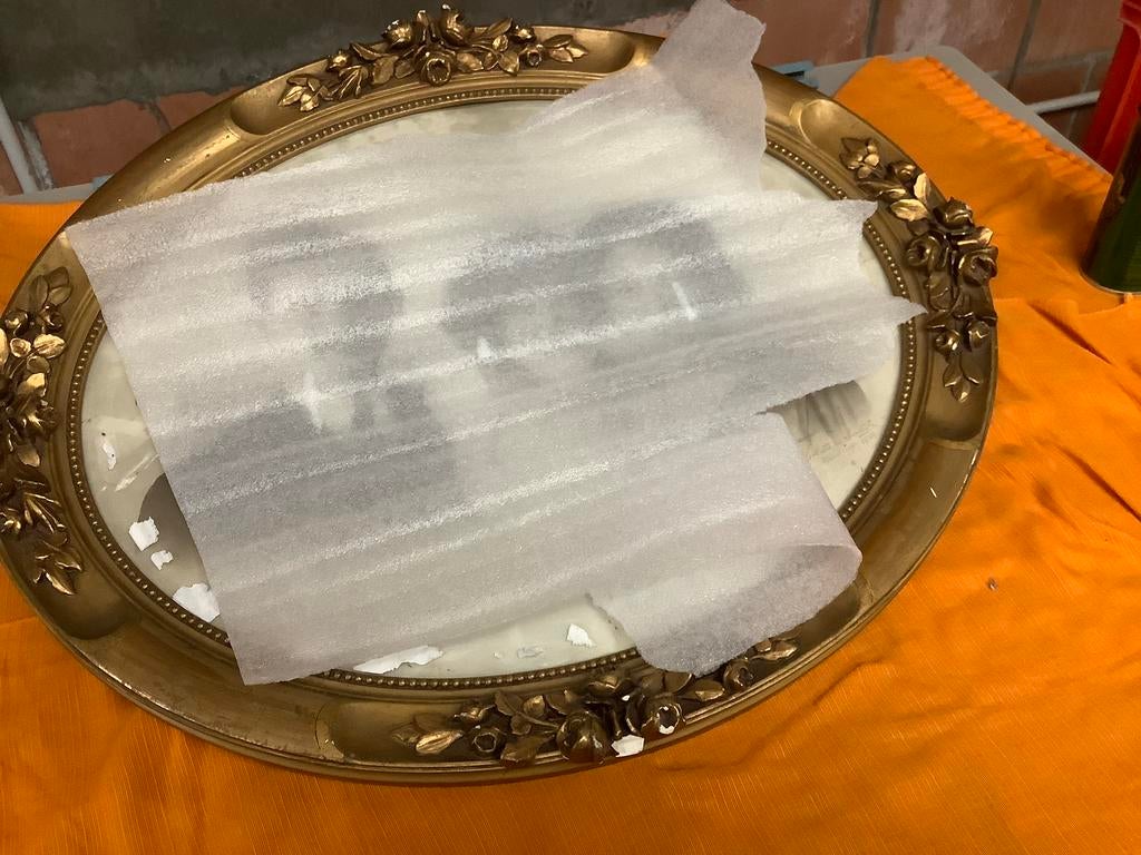 CADRE ANCIEN EN PLÂTRE, Antiquités & Art