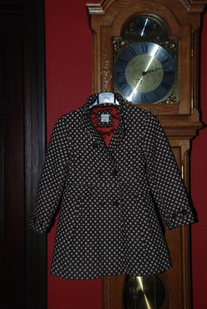 Manteau d'hiver"Prémaman"brun à pois beiges T116cm ou 5/6A, Enfants & Bébés, Comme neuf, Enlèvement ou Envoi, Prémaman, Fille