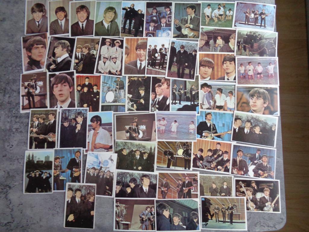 THE BEATLES Prenten 51X 1964 TOPPS COLOR CARDS, Verzenden