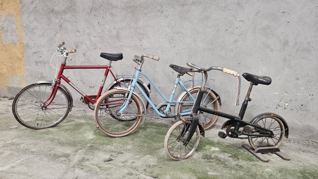 Set kinderfietsen, Ophalen