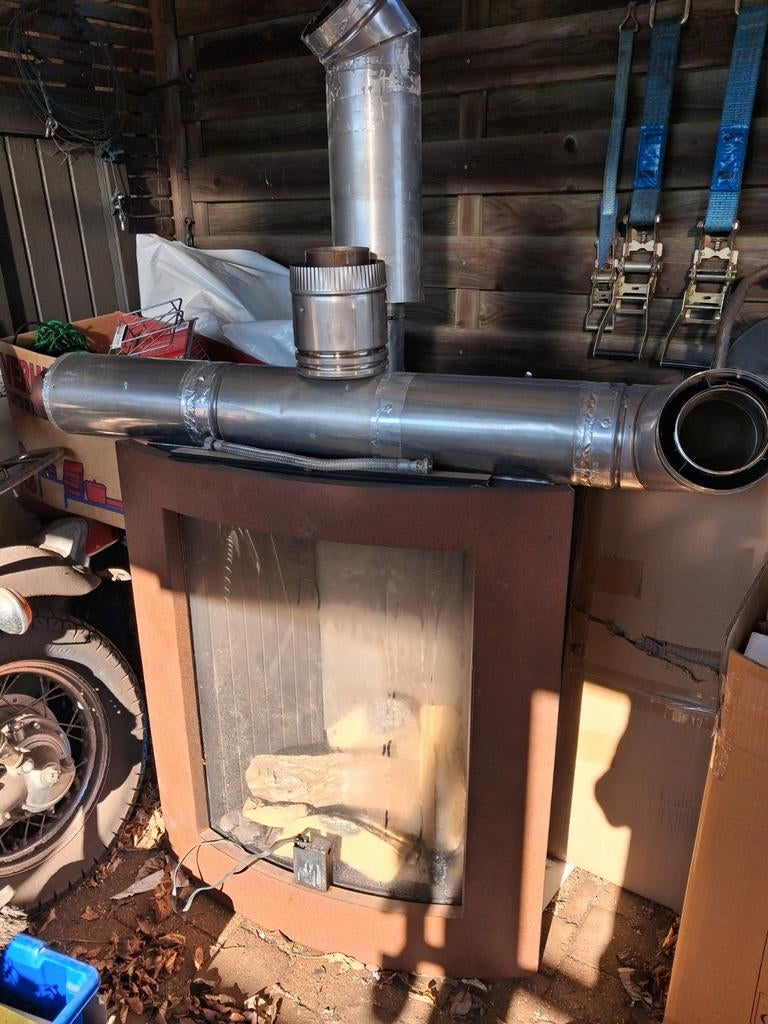 Radiateur à gaz avec conduit de fumée., Enlèvement