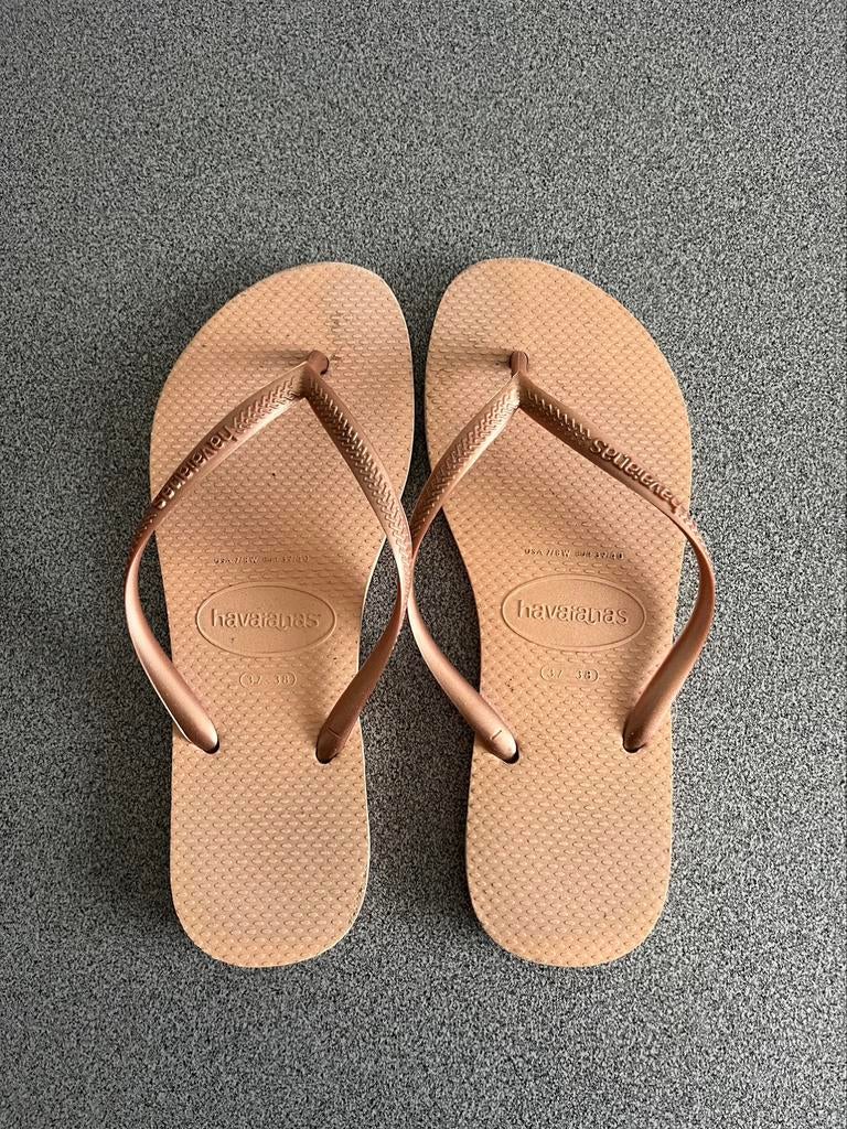 Havaianas slim rosé - maat 37/38, Enlèvement ou Envoi, Utilisé, Autres types, Fille