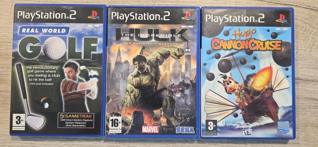 3 PS2 games, Consoles de jeu & Jeux vidéo, Jeux | Sony PlayStation 2, Enlèvement ou Envoi, Utilisé, Autres genres