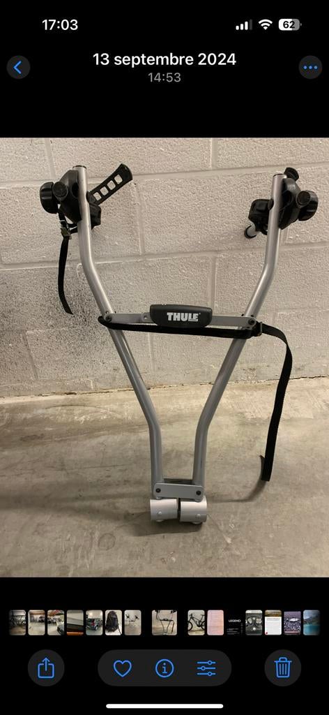 Fietsenhouder, Ophalen, 3 fietsen of meer, Gebruikt, Trekhaakdrager