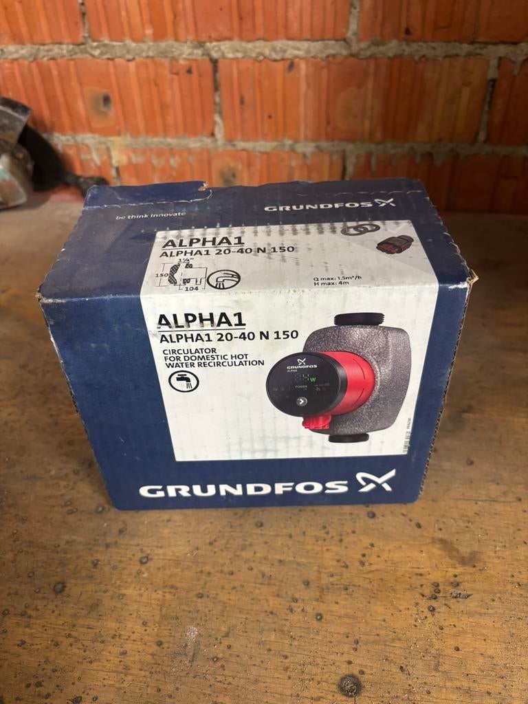 Alpha 1 grundfos, Enlèvement, Neuf