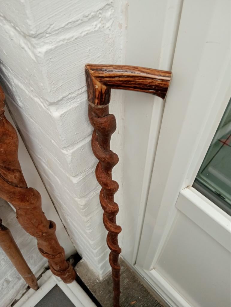 Canne bois tortueux  89 cm, Enlèvement ou Envoi, Utilisé