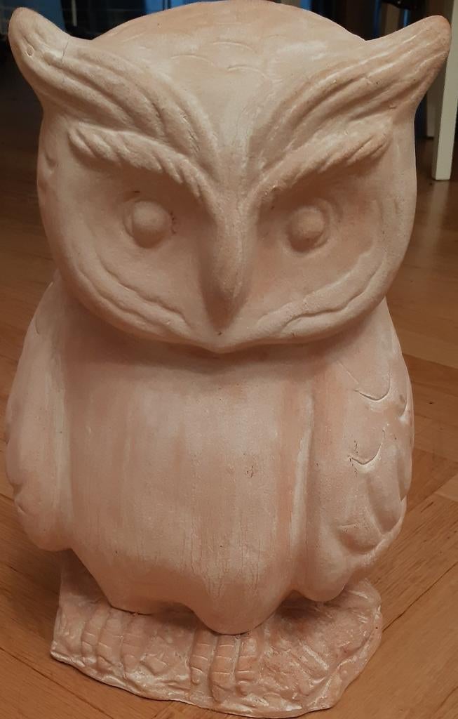 Terre cuite hibou, Jardin & Terrasse, Enlèvement, Comme neuf