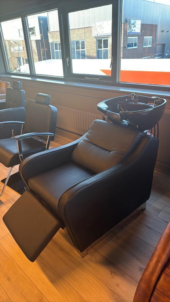 Wasunit zwart voetsteun kapper kapsalon back wash hairwash, Ophalen of Verzenden, Nieuw
