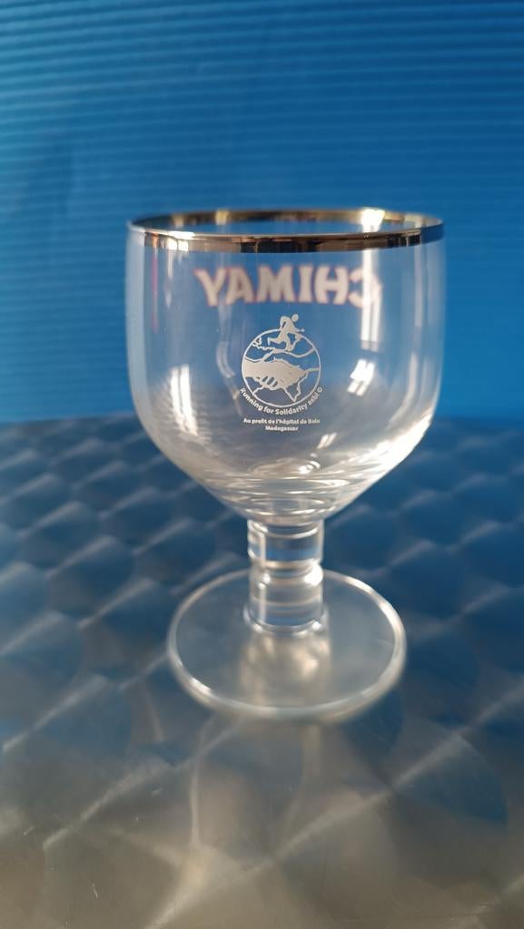 Verre Chimay 18cl running for solidarity, Enlèvement ou Envoi, Comme neuf