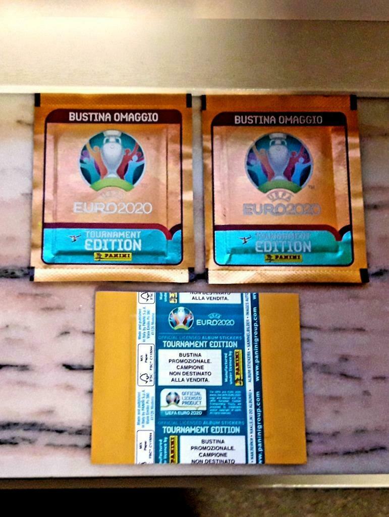 Panini 3 zakjes Euro 2020 Tour. Ed. Ita versie promo omaggio, Enlèvement ou Envoi, Neuf