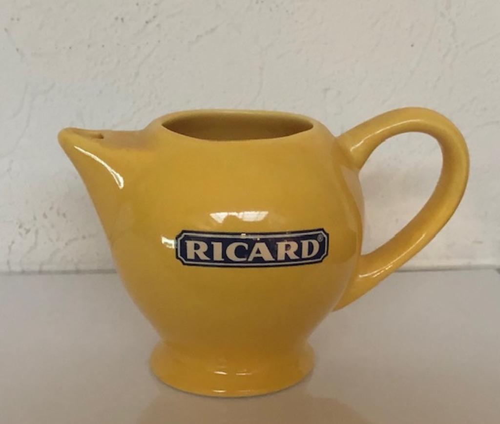 Petite carafe à eau Ricard jaune, Collections, Enlèvement, Comme neuf