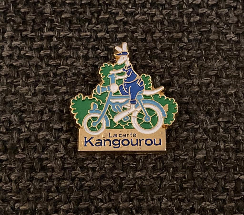 PIN - LA CARTE KANGOUROU - CARTE DE CRÉDIT, Envoi, Utilisé, Autres sujets/thèmes, Insigne ou Pin's