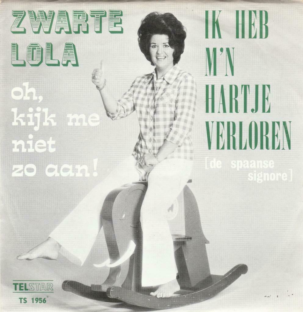 45T: Zwarte Lola: Ik heb m'n hartje verloren : Telstar, Cd's en Dvd's, Vinyl | Nederlandstalig, Ophalen of Verzenden, Overige formaten