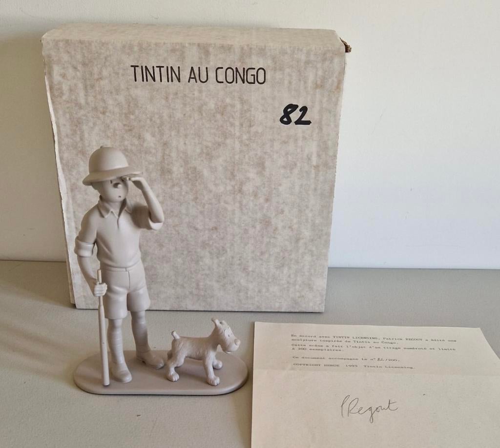RECHERCHÉ : Tintin au Congo - Patrick Regout (voir photo), Enlèvement ou Envoi, Tintin, Comme neuf