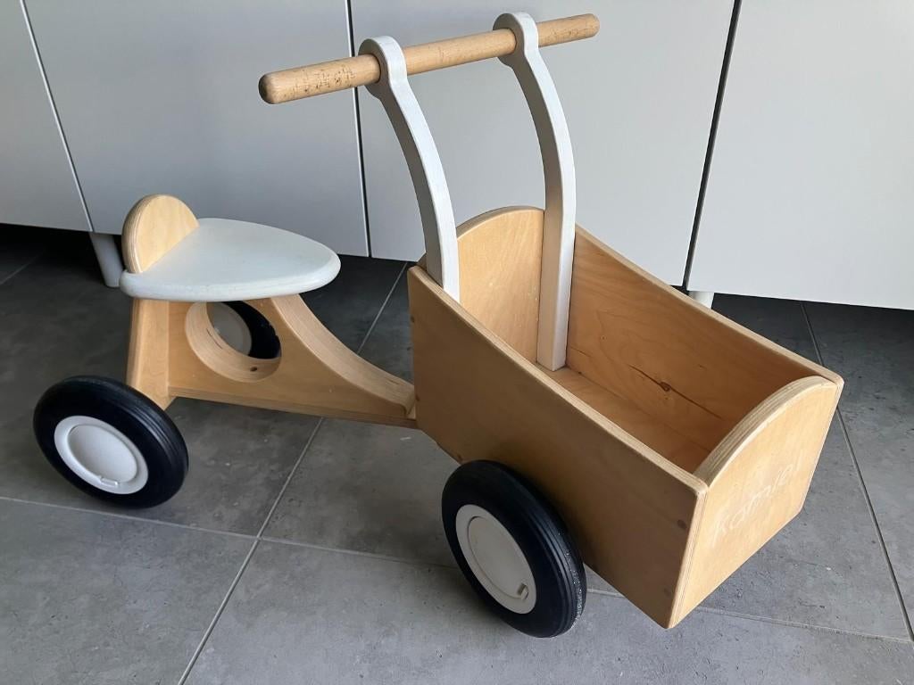 Houten loopfiets / bakfiets., Kinderen en Baby's, Ophalen, Zo goed als nieuw, Overige typen