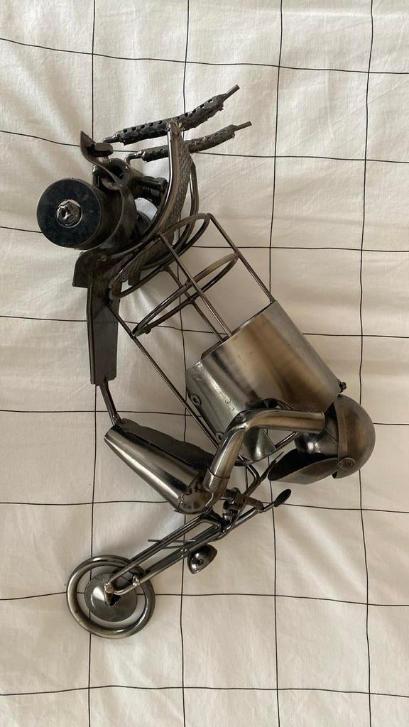 Porte bouteille moto métal drôle motard, Enlèvement ou Envoi, Utilisé