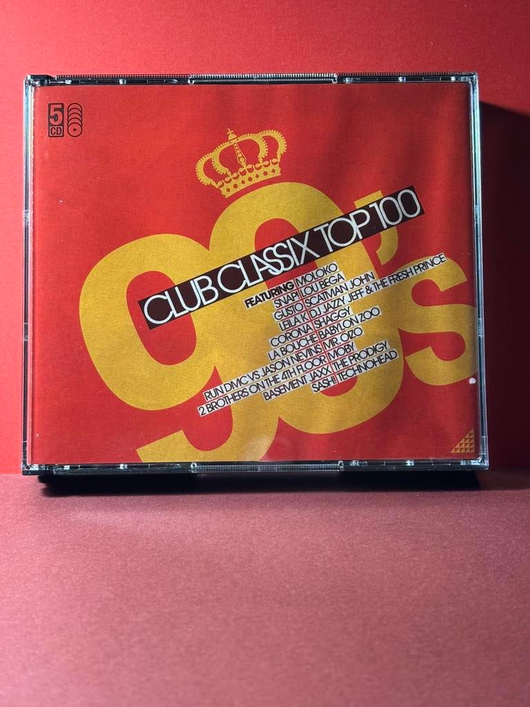 5cd box 90’s club classix top 100 / nieuwstaat, Cd's en Dvd's, Verzenden