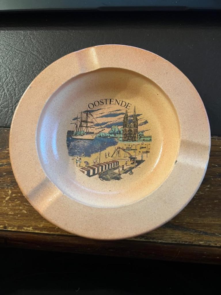 Cendrier en verre, souvenir Ostende, Enlèvement