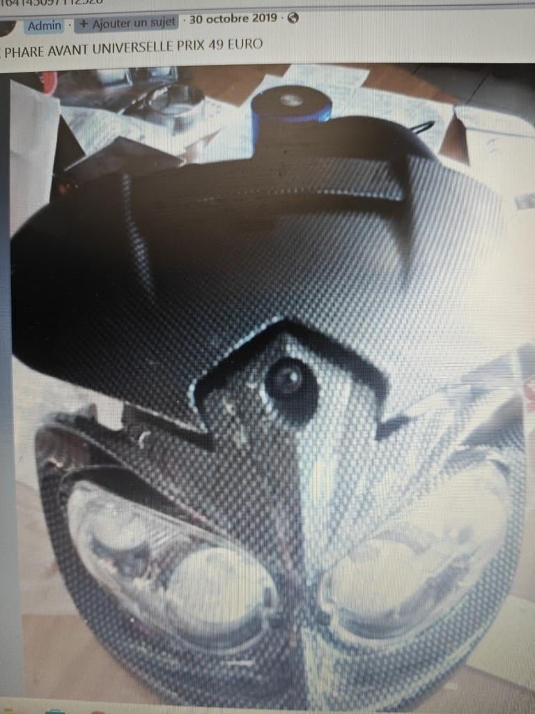 Phare avant universelle look carbone, Motoren, Motoren | Schademotoren, Ophalen