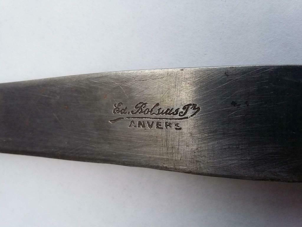 10 antieke messen met stempel, Enlèvement ou Envoi